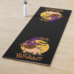 Halloween Puggy Yoga Mat