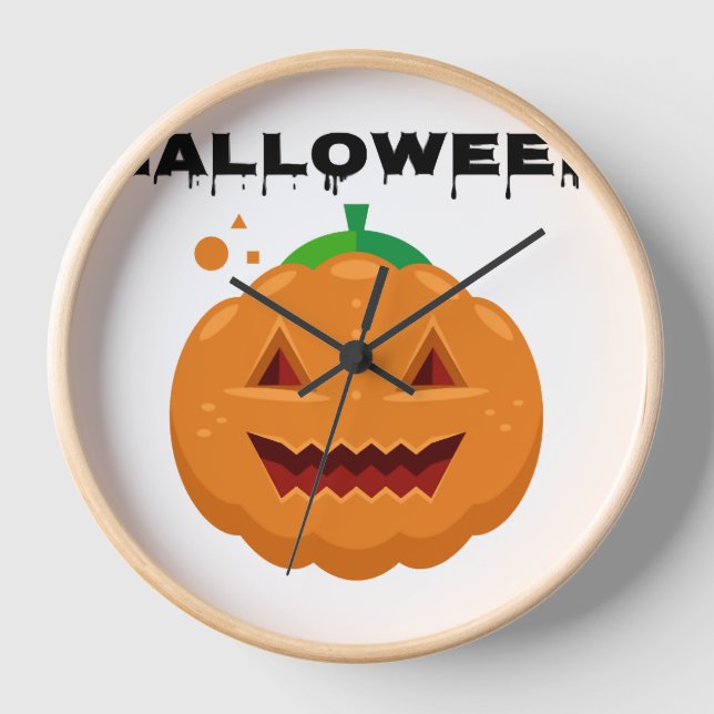 halloween pumkin clock (Front)