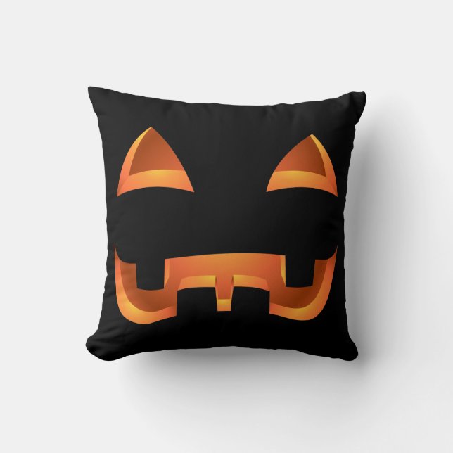 Halloween Pumkin Pillow Gifts Jack-o-lantern Decor (Front)