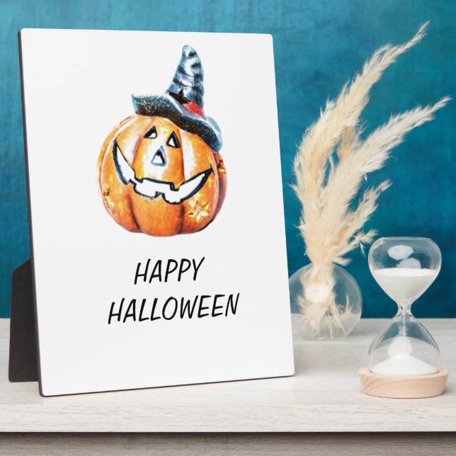 Halloween Pumkin Plaque (Side)