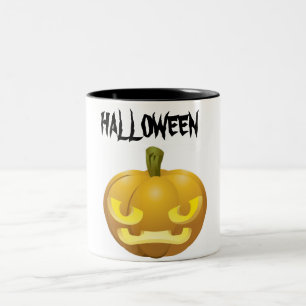 Halloween Pumkin Two-Tone Coffee Mug