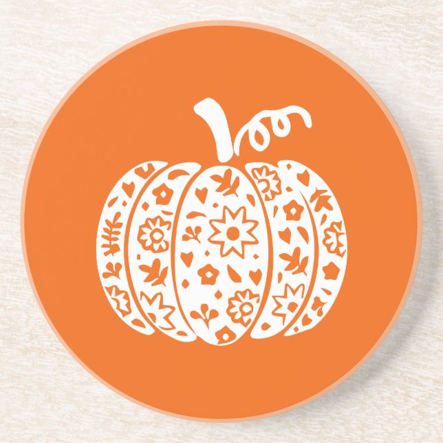 Halloween Pumpk, Funny Halloween, Halloween Party  Coaster (Front)