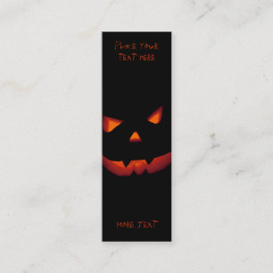 Halloween Pumpkin 001 - Bookmark Mini Business Card
