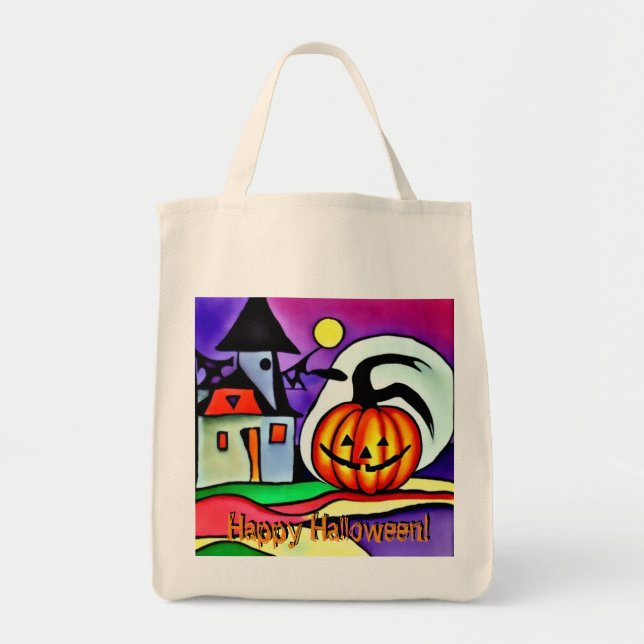 Halloween pumpkin 2 tote bag (Front)