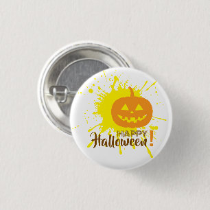 Halloween Pumpkin 3 Cm Round Badge