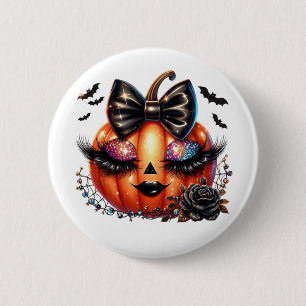 Halloween Pumpkin 6 Cm Round Badge