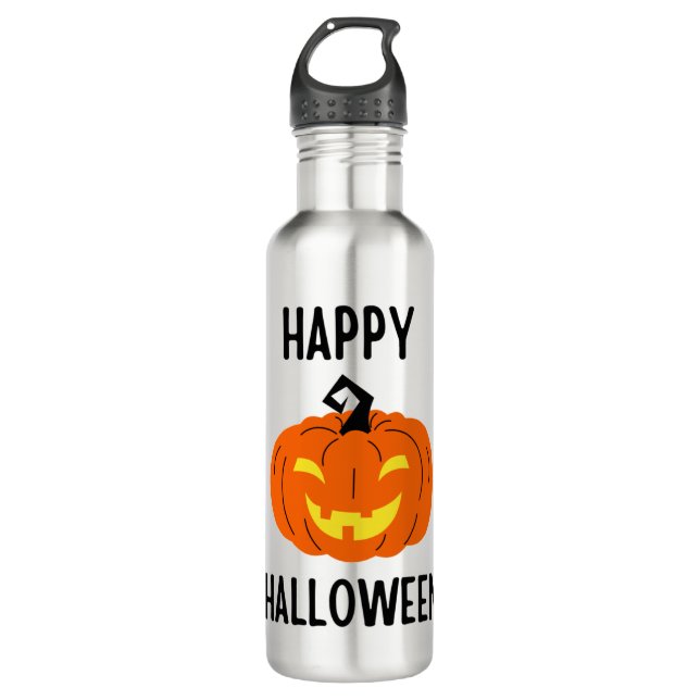 Halloween Pumpkin 710 Ml Water Bottle (Front)