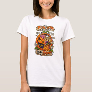 Halloween Pumpkin Anatomy Funny 100% Spooky T-Shirt