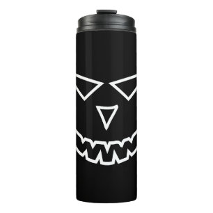 Halloween Pumpkin Angry Face Thermal Tumbler