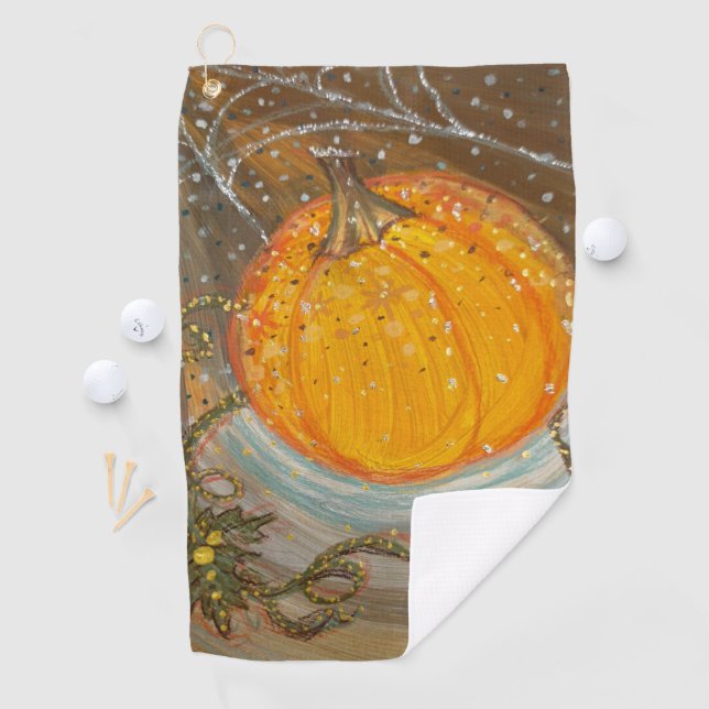 halloween pumpkin autumn bath towel set (InSitu)