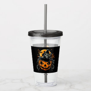 Halloween/pumpkin/autumn/fall acrylic tumbler