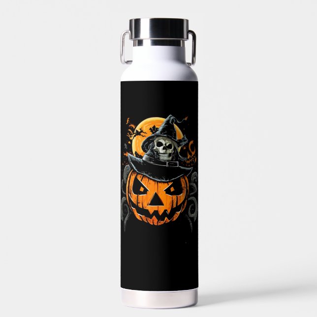 Halloween/pumpkin/autumn/fall  water bottle (Front)