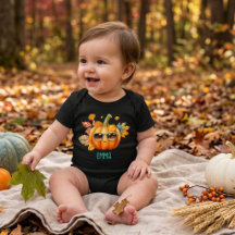 Halloween Pumpkin Baby Personalised Fall Outfit