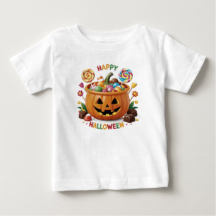 Halloween Pumpkin Baby T-Shirt