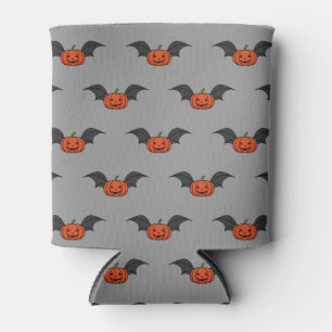 Halloween Pumpkin Bat Can Cooler