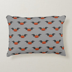 Halloween Pumpkin Bat Decorative Cushion
