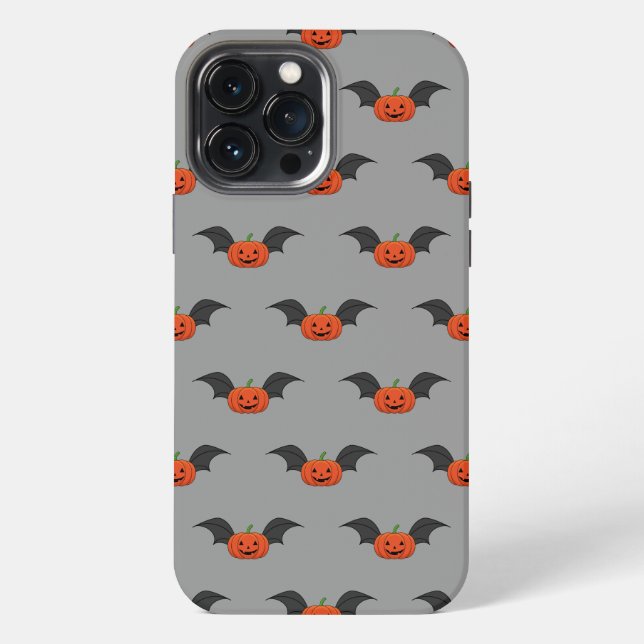 Halloween Pumpkin Bat iPhone Case (Back)