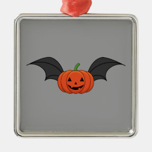 Halloween Pumpkin Bat Metal Tree Decoration