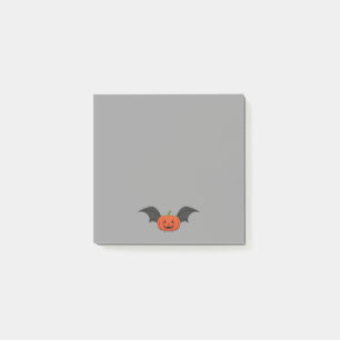 Halloween Pumpkin Bat Post-it Notes
