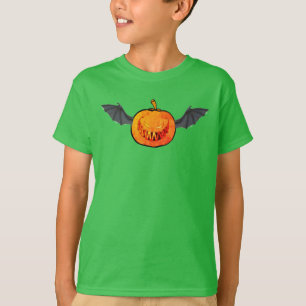 Halloween pumpkin bat T-Shirt