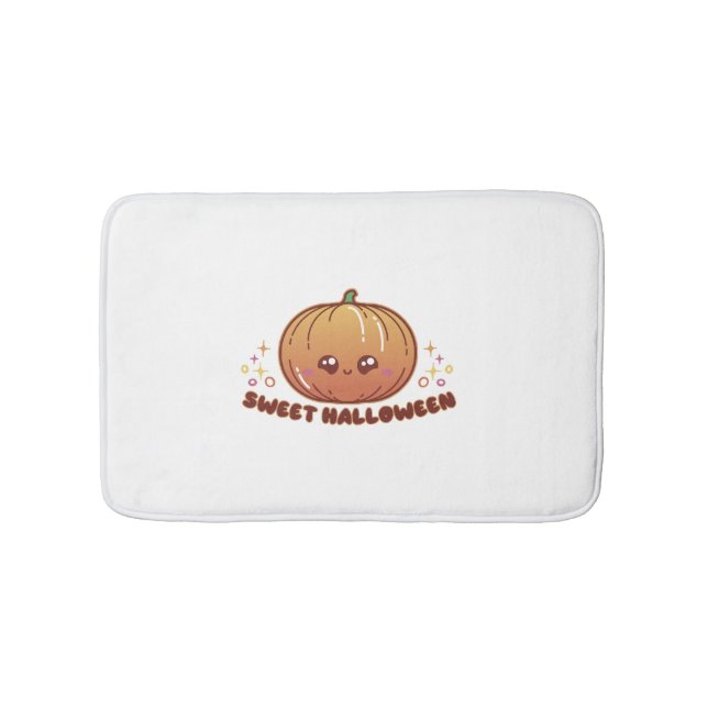 Halloween pumpkin                       bath mat (Front)