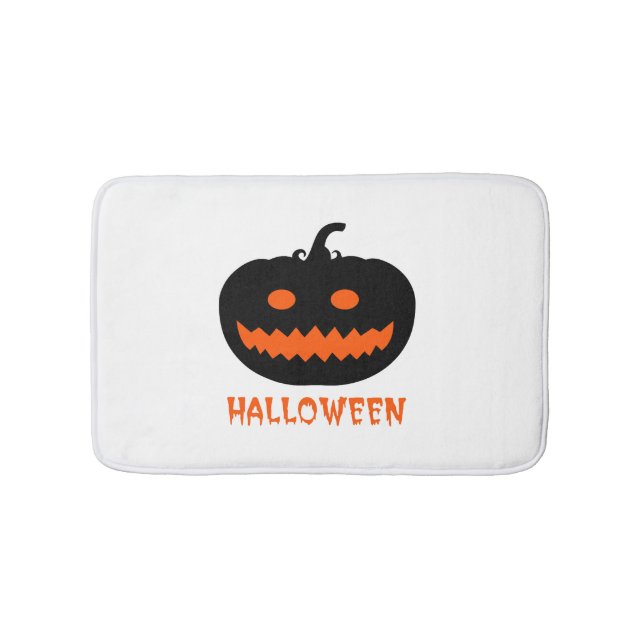 Halloween Pumpkin                 Bath Mat (Front)