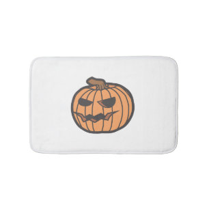 Halloween pumpkin                              bath mat