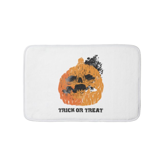Halloween  pumpkin bath mat (Front)