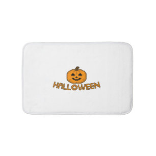 Halloween pumpkin          bath mat