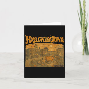 Halloween Pumpkin Boo Ghost Tee Funny Vintage Hall Card