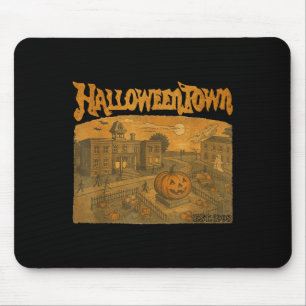 Halloween Pumpkin Boo Ghost Tee Funny Vintage Hall Mouse Mat