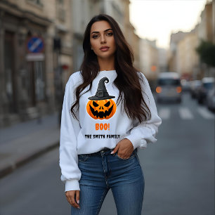 Halloween Pumpkin “BOO!” – Personalised Name Sweatshirt
