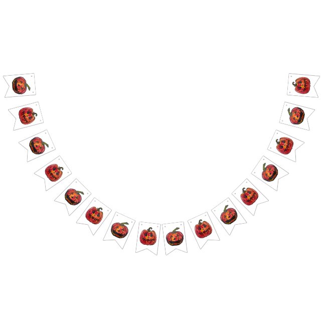 Halloween Pumpkin Bunting (All)