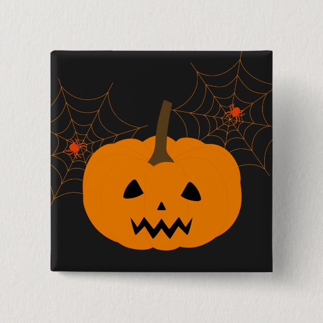 Halloween Pumpkin Button (Front)