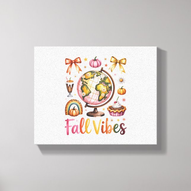 Halloween Pumpkin Camping Trip Canvas Print (Front)