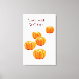 Halloween pumpkin candy canvas print