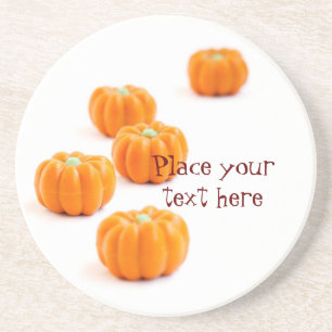 Halloween pumpkin candy coaster
