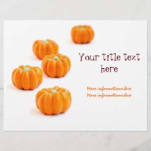 Halloween pumpkin candy flyer