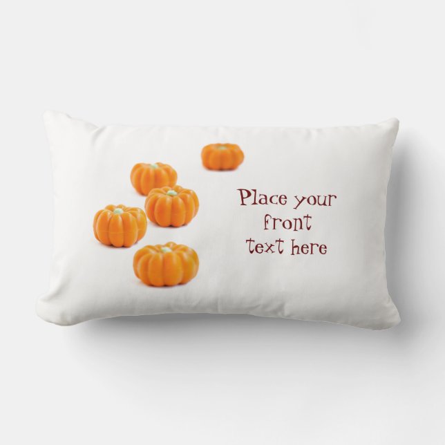 Halloween pumpkin candy lumbar cushion (Front)