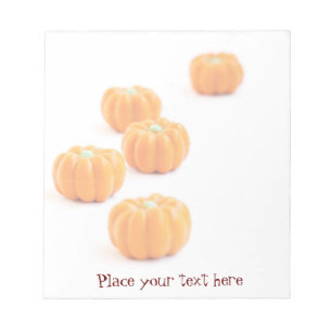 Halloween pumpkin candy notepad