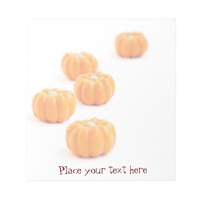 Halloween pumpkin candy notepad (Front)