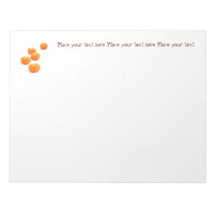 Halloween pumpkin candy notepad