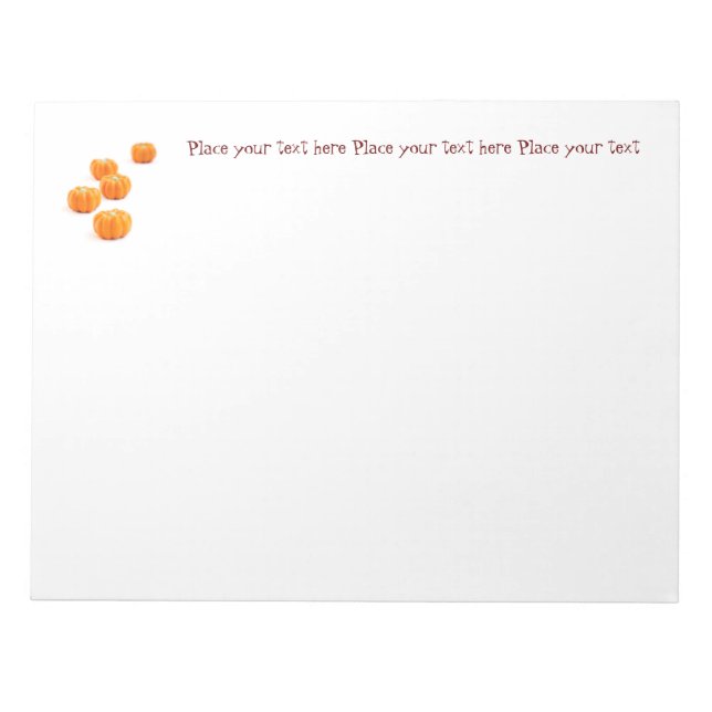Halloween pumpkin candy notepad (Front)