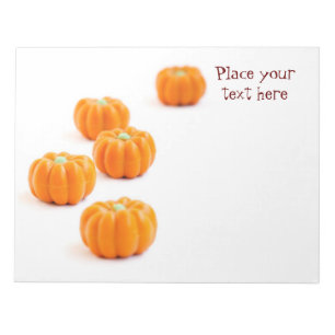 Halloween pumpkin candy notepad