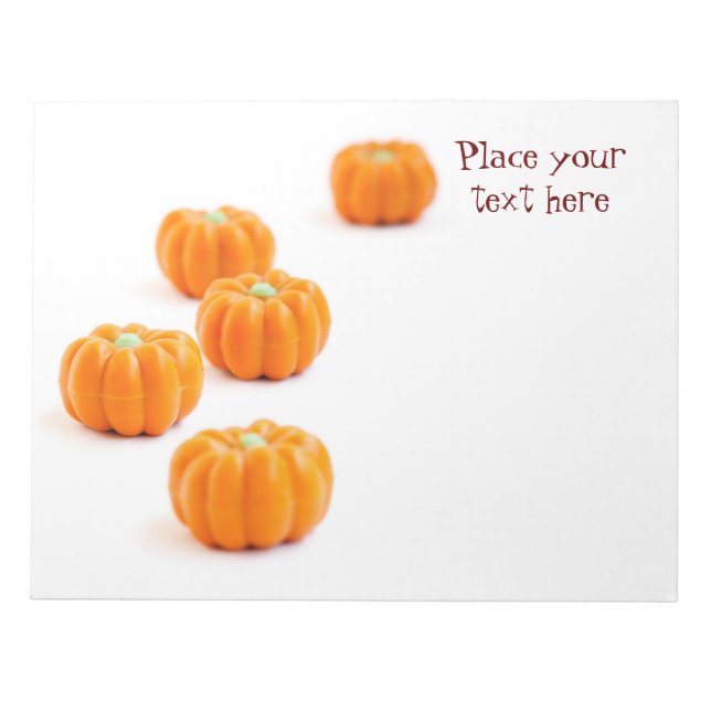 Halloween pumpkin candy notepad (Front)