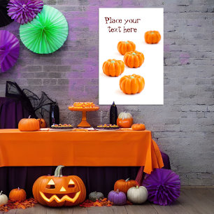 Halloween pumpkin candy poster