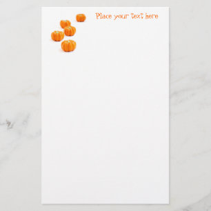 Halloween pumpkin candy stationery