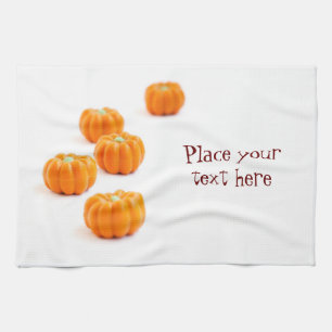 Halloween pumpkin candy tea towel