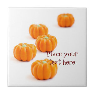 Halloween pumpkin candy tile