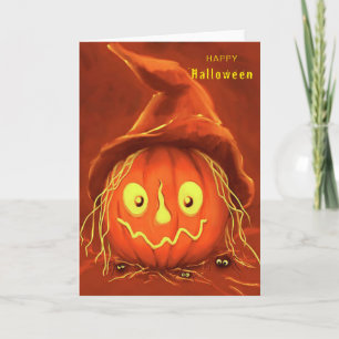 Halloween pumpkin card